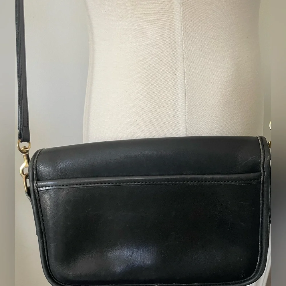 COACH 9755 CROSSBODY BLACK LEATHER BAG - Picture 15 of 16